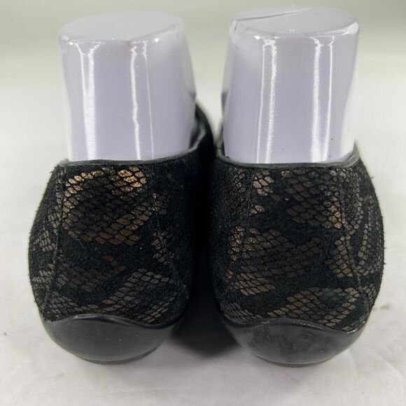 DANSKO Olivia Black Bronze Snake Metallic Shoes US 7.5 Slip On Loafer Clog - Picture 5 of 9